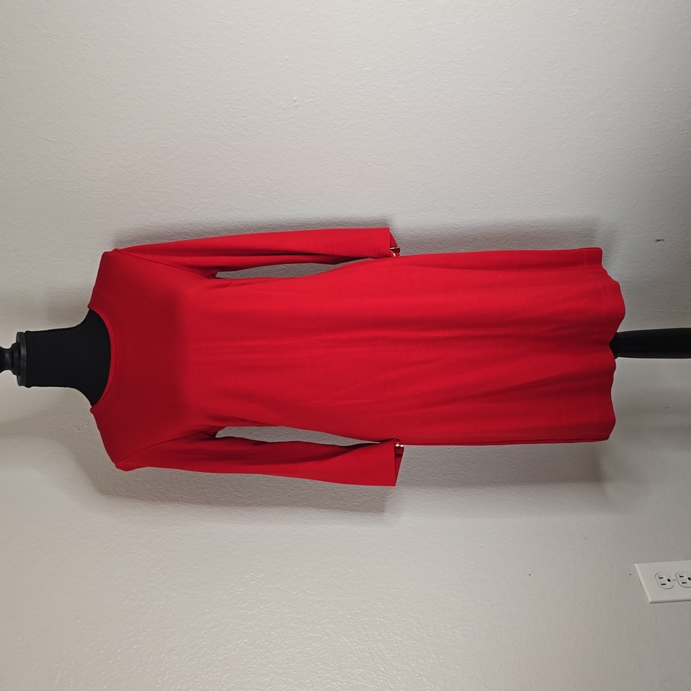 Ann Taylor Red Knit Dress Size 8